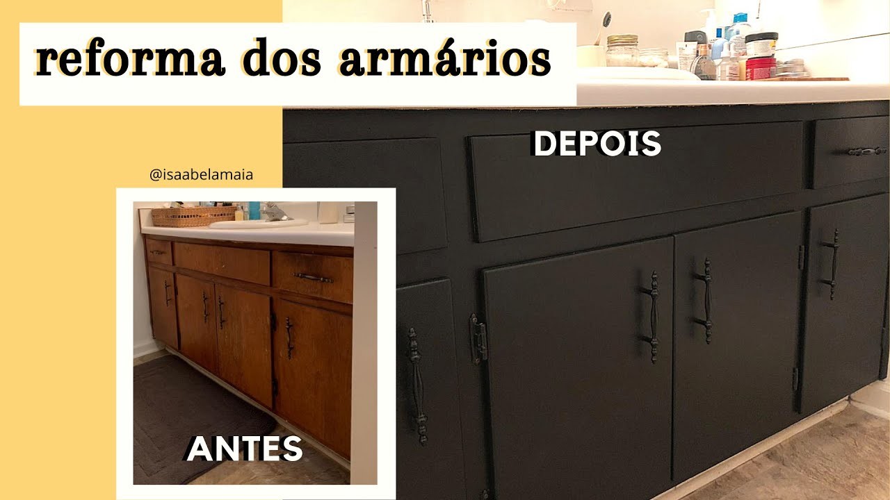 Reforma Banheiro- DIY Armários: fácil e em apartamento alugado!