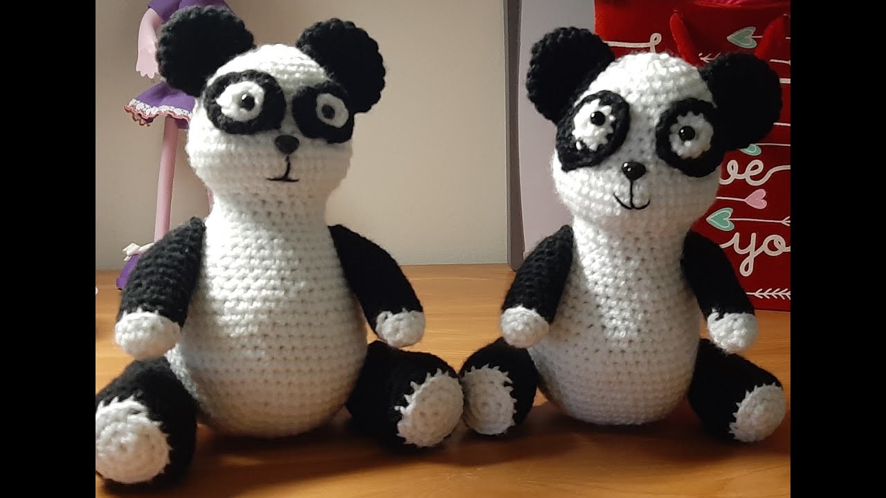#Tejeconmigo Osito Panda a Crochet