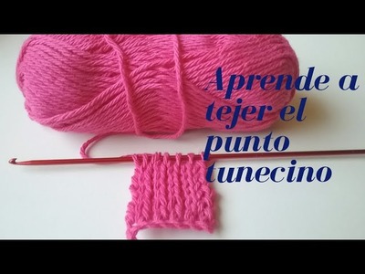 #tunecinocrochet #puntotunecino #paraprincipiantes #knitting  Aprende a tejer el punto tunecino