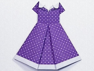 Vestido en origami. ???????????????????????????? ???????????????????? ????????????