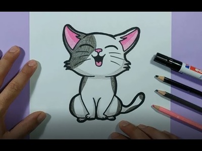 Como dibujar un gato paso a paso 43 | How to draw a cat 43