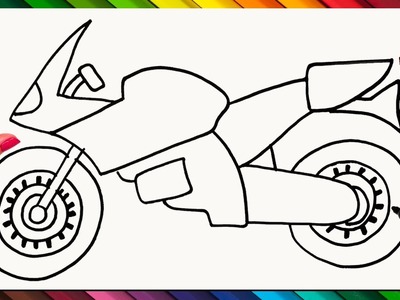 Cómo Dibujar Un Moto De Carreras Paso A Paso Y Fácil ????️