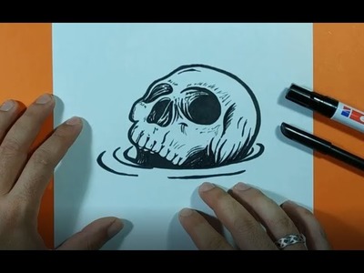 Como dibujar una calavera paso a paso 47 | How to draw a skull 47