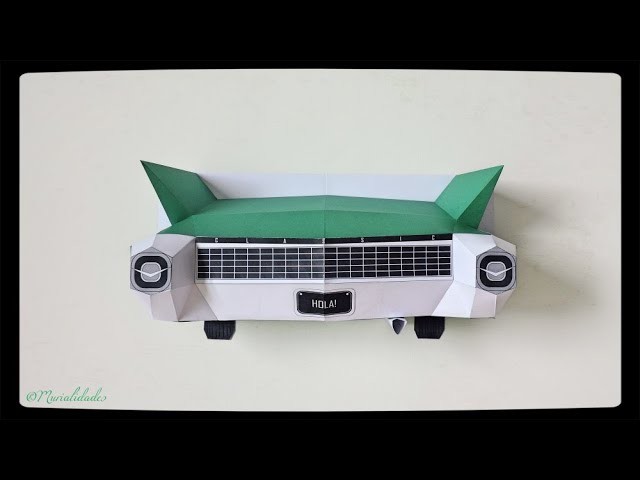 ????️ Coche Clásico Americano en PaperCraft DIY Cadillac de Papel 3D
