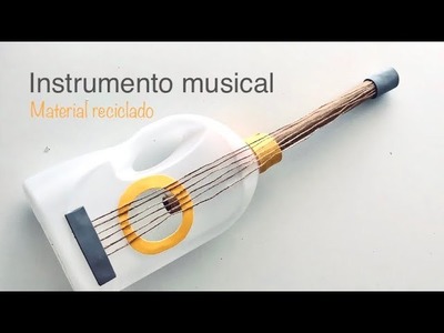 Instrumentos Musicales con MATERIAL RECICLADO | Manualidades fáciles | Guitarra casera | Kids Crafts