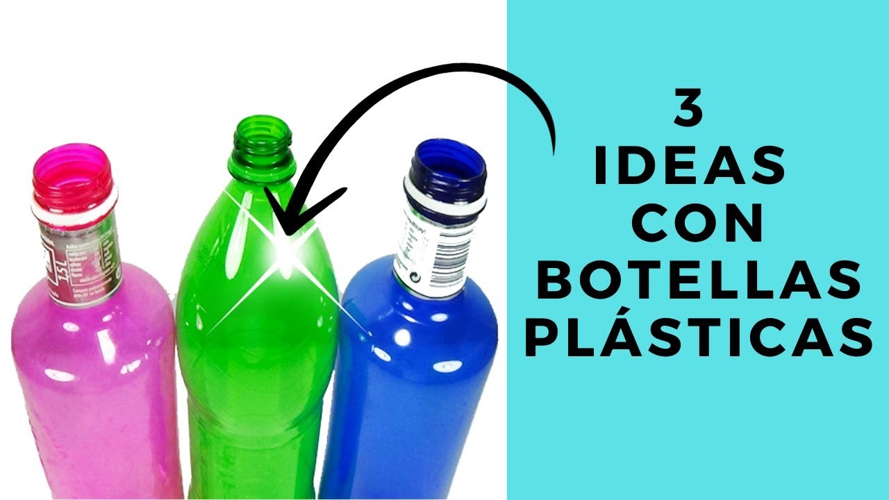 3 Ideas con Botellas de plástico  PET || RECICLAJE || Ecobrisa