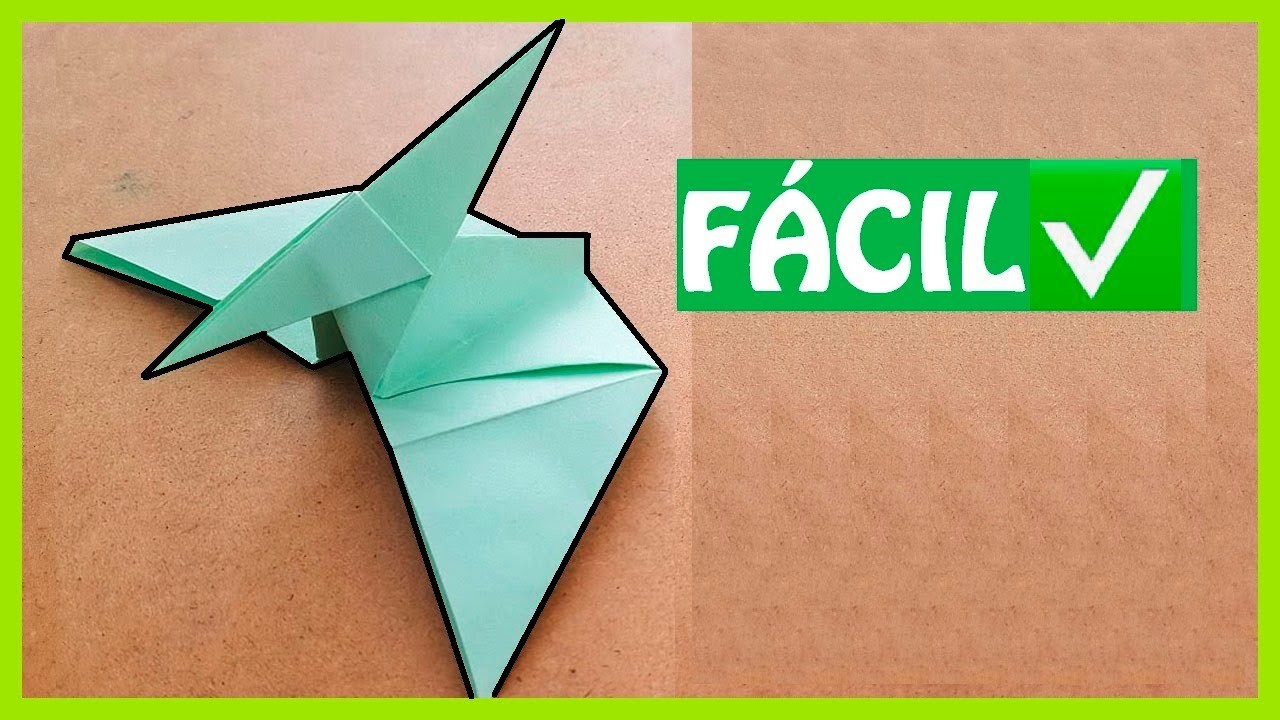 ▷Cómo hacer ????‍???? DINOSAURIOS en Origami FÁCIL ✅ | PTERODÁCTILO de papel Papiroflexia