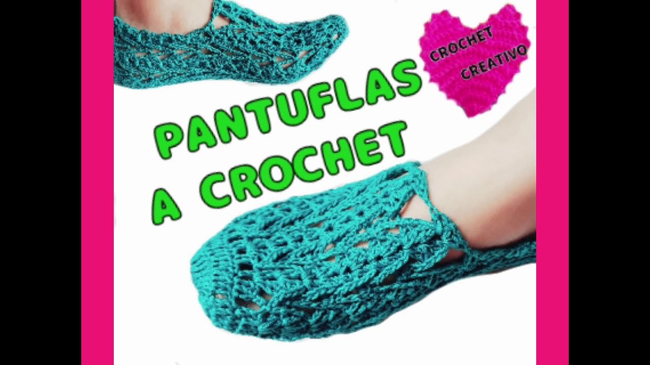 Pantuflas a crochet paso a paso