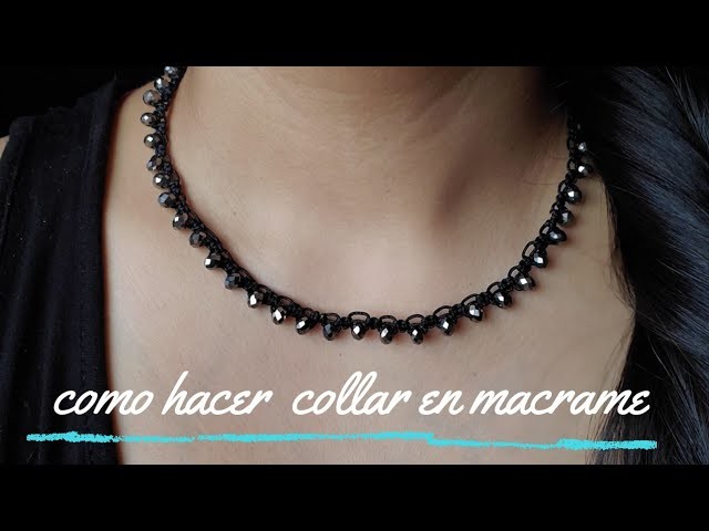 Collar en macrame