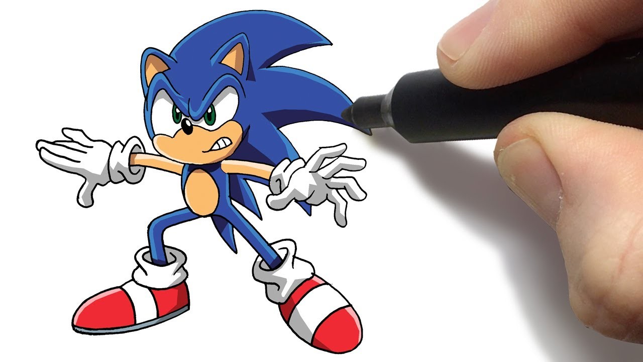 Cómo Dibujar a Sonic Paso a Paso