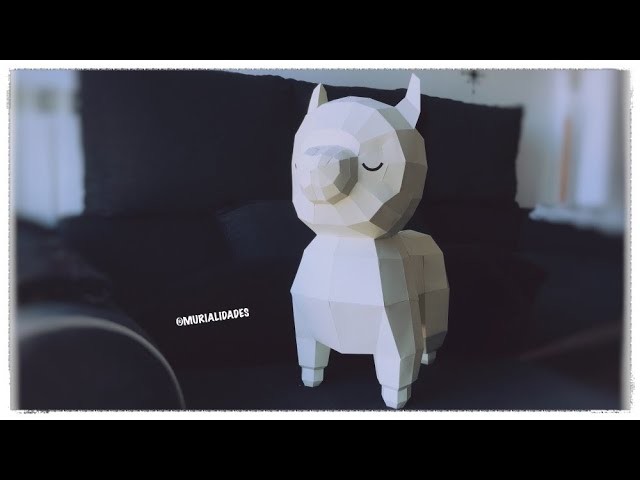 ????  Cómo hacer una Alpaca de Papel en 3D  - PaperCraft Baby Collection by PolyDead