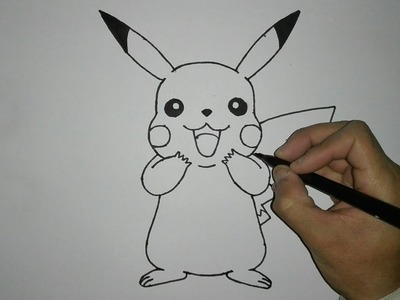 Como dibujar a Pikachu | How to draw Pikachu