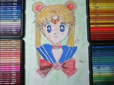 Como dibujar a Sailor Moon, paso a paso, fácil.