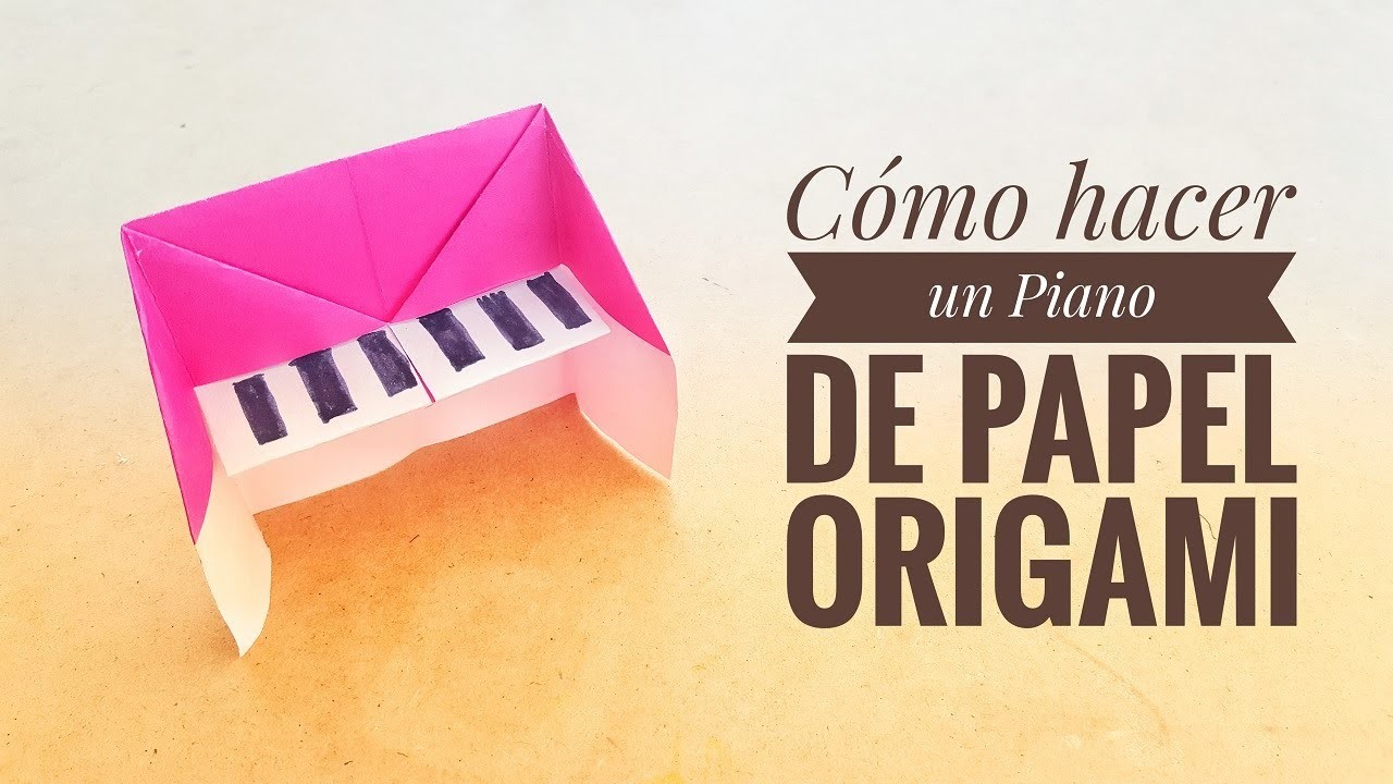 ???? Cómo hacer un PIANO de papel FÁCIL ✅ | Origami PASO A PASO
