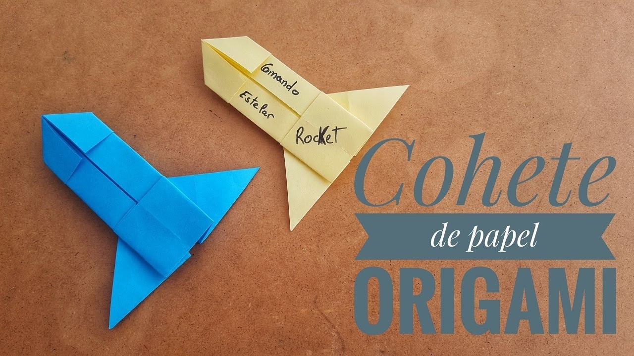 ????????Cómo hacer un ???? COHETE de Origami FÁCIL ✅ | 2D | Cohetes de papel????