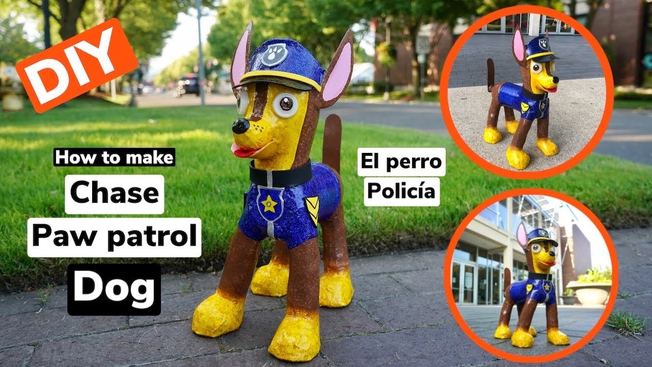 DIY-Como hacer un PERRO policia|Paw Patrol-Con botellas de plastico