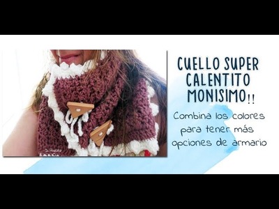 Cuello punto cruzado | crochet scarf very easy