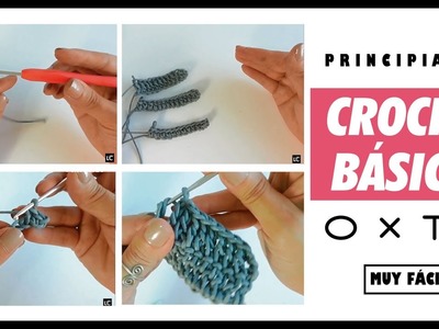 Curso básico de CROCHET 1.2 para Principiantes - Punto Bajo - Media Vareta - Vareta-