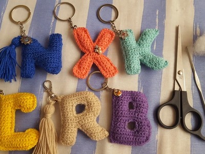 Letra "C"???? tejido a crochet llavero - Heydcrochet