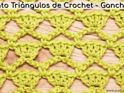 Punto Triángulos de Crochet - Ganchillo Paso a Paso | Puntos Calados de Crochet #crochet #ganchillo