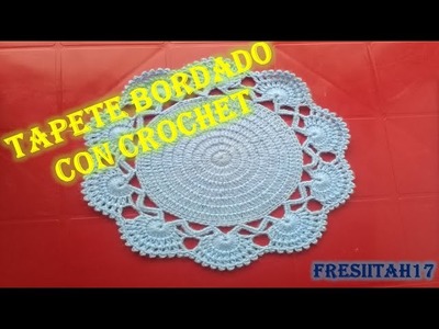 Tapete tejido a crochet paso a paso (en español)