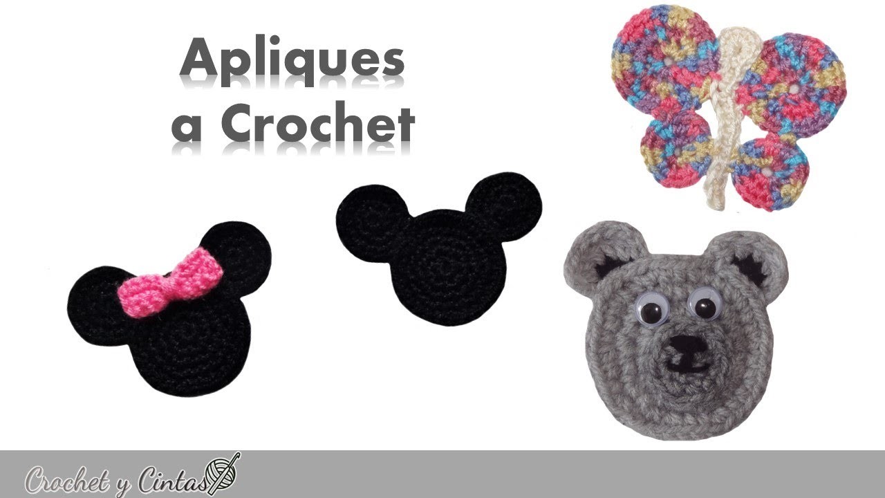 Apliques a Crochet ⬇ Abajo en la descripción los enlaces de los videos