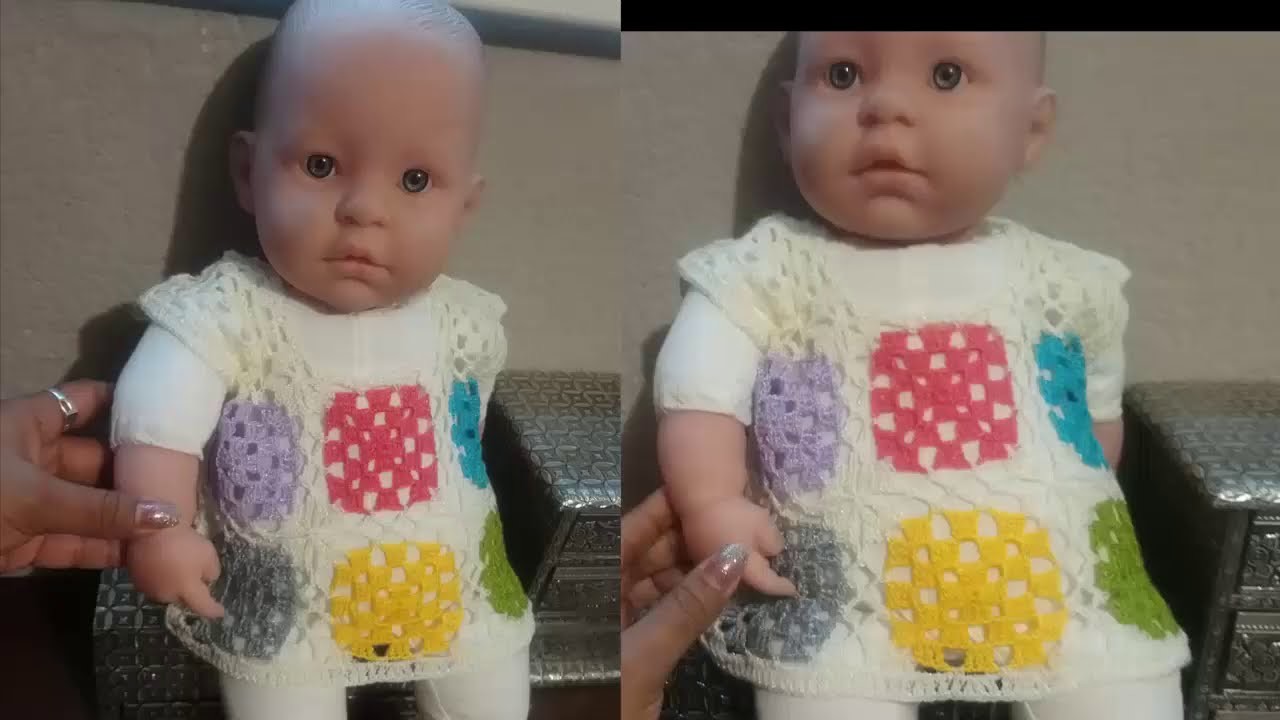 Blusa con tela a crochet para niña