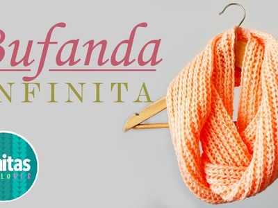 ????BUFANDA INFINITA A CROCHET - TUTORIAL CROCHET - How to Crochet a Scarf | Lanitas y Colores????