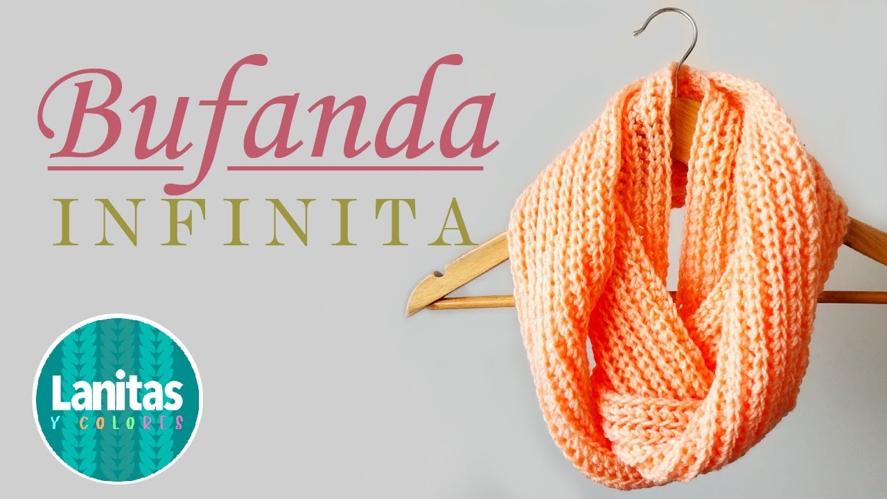 ????BUFANDA INFINITA A CROCHET - TUTORIAL CROCHET - How to Crochet a Scarf | Lanitas y Colores????