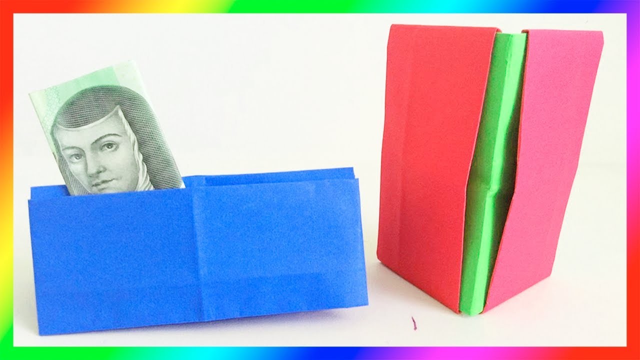 Cartera de papel - Manualidades de papel - paper figures - paper crafts  -PapelyManualidades