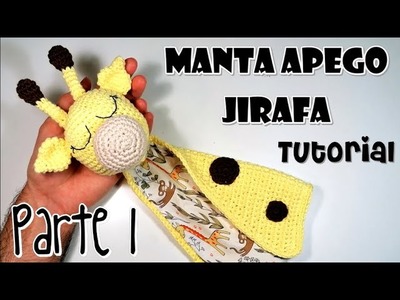 DIY MANTA DE APEGO.DOU- DOU JIRAFA Parte 1 Tutorial español paso a paso amigurumi crochet.ganchillo