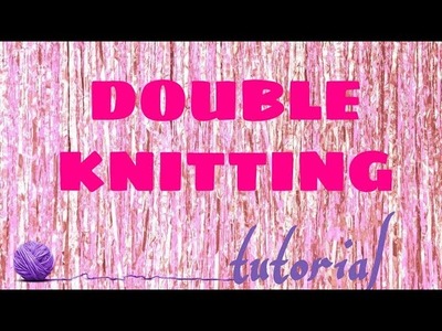 Double knitting, muestra punto Jersey #bibliotecadepuntos