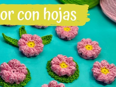 ???? FLOR Y HOJAS CARACOL Paso a Paso Ganchillo, Crochet Coasters DIY Tutorial Muy fácil y Muy Rápido????