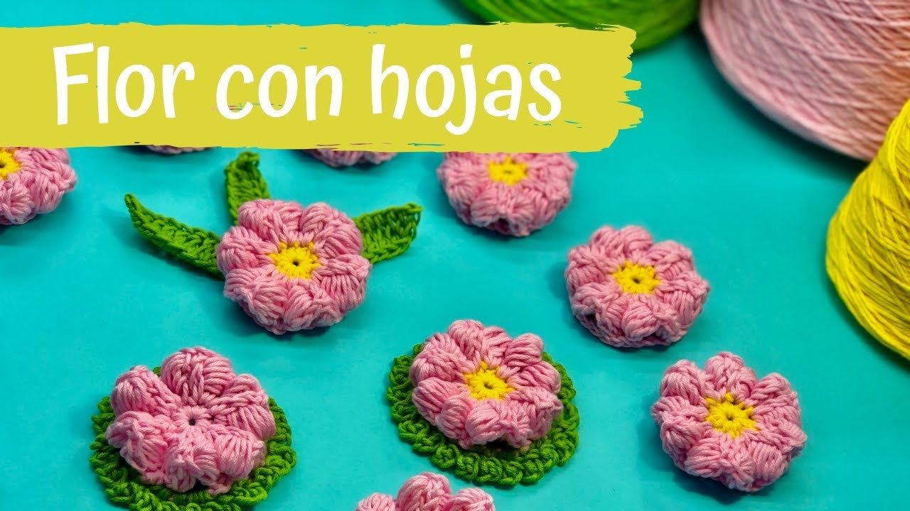 ???? FLOR Y HOJAS CARACOL Paso a Paso Ganchillo, Crochet Coasters DIY Tutorial Muy fácil y Muy Rápido????