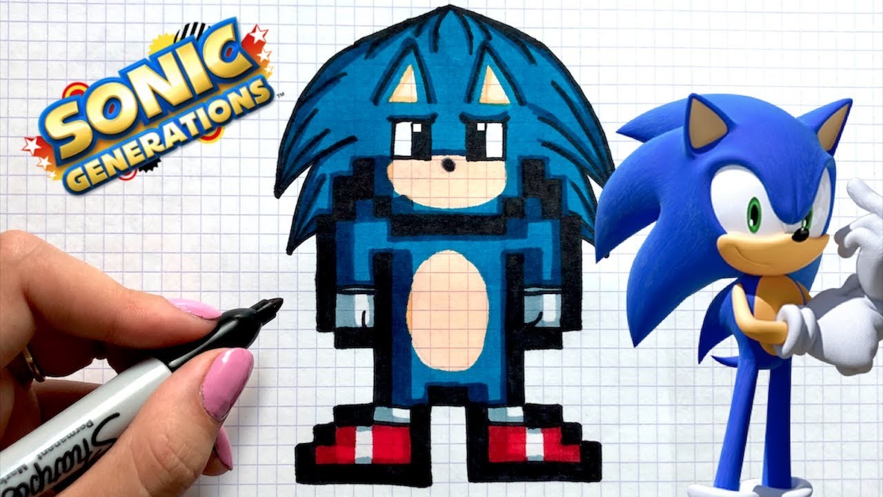 COMO DIBUJAR SONIC PIXEL ART