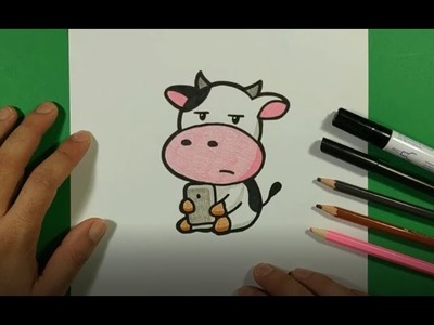 Como dibujar una vaca paso a paso 8 | How to draw a cow 8