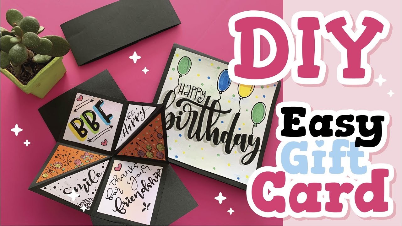 DIY Easy Gift Card!! .  Tarjeta súper fácil!!
