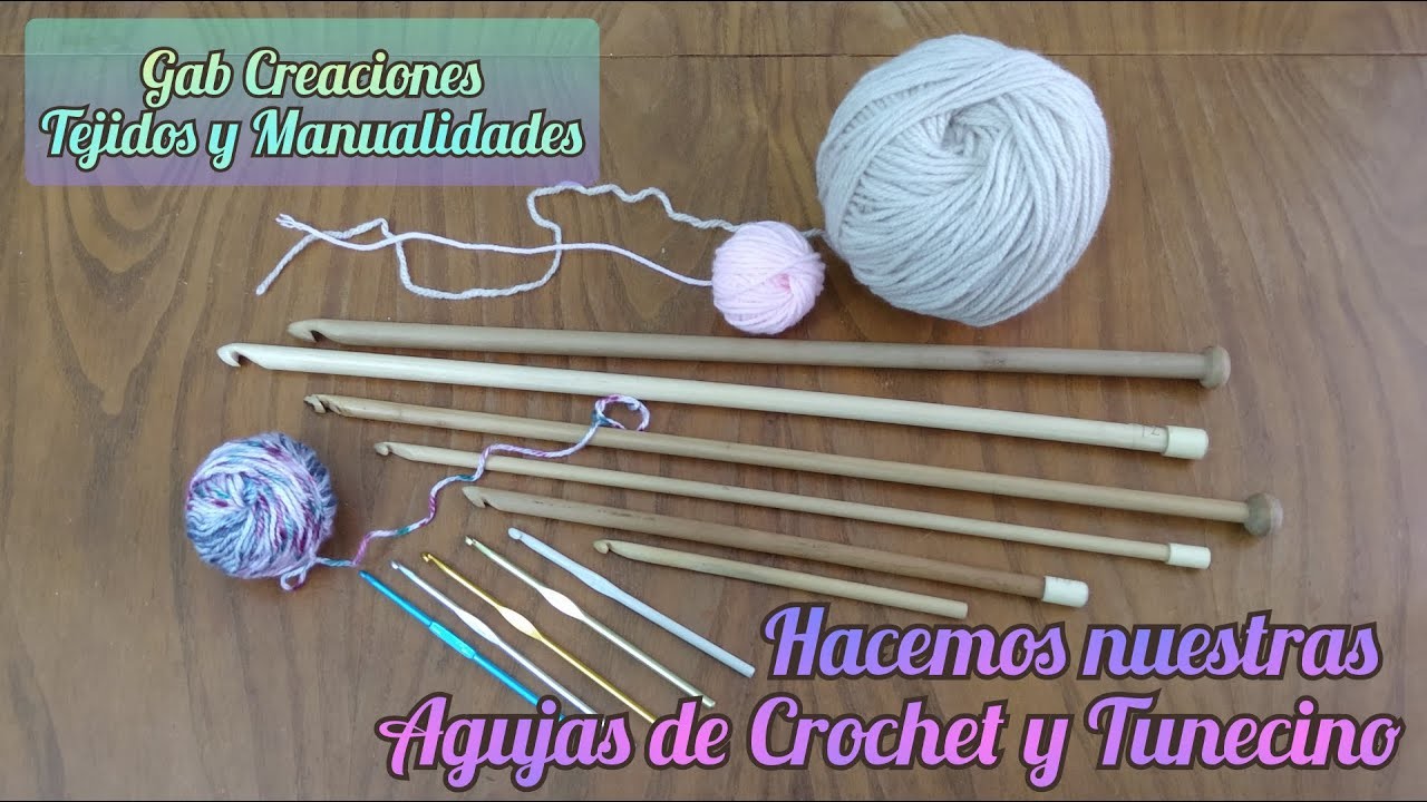 Hacemos nuestras Agujas.? de Crochet y Tunecino en Madera. Fácil y rápido.