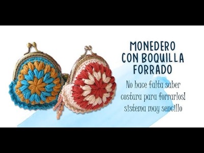 Monedero boquilla forrado rápido de hacer|Coin purse with lined mouthpiece and quick to make
