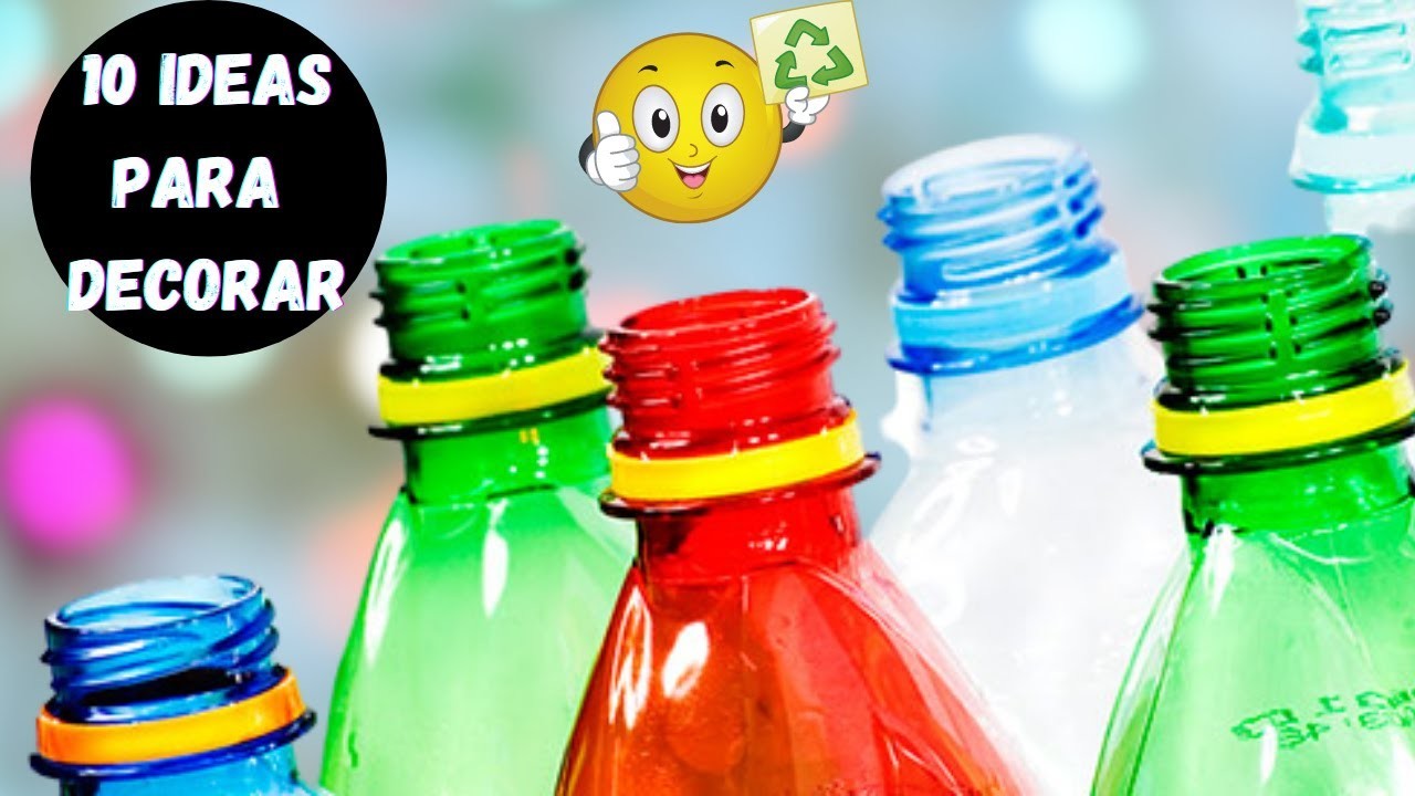 10 MANUALIDADES PARA DECORAR LA CASA | Manualidades Reciclables | 10 ideas con botellas de plástico
