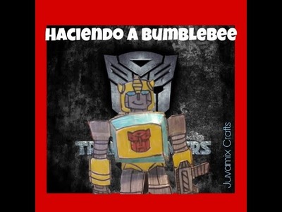 Como hacer a Bumblebee en papel| Transformers Manualidades| Origami Robot Bumblebee Transformer