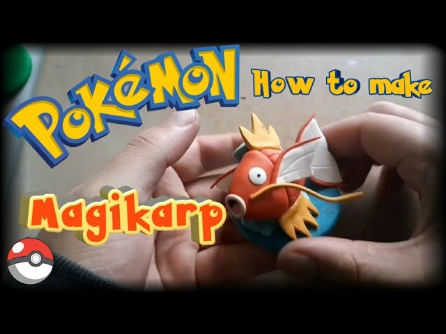 COMO HACER UN ????MAGIKARP???? Pokemon, figura en Polymer clay o Plastilina, How to make MAGIKARP. ????????????????????