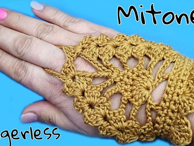 Mitones o Guantes a Crochet Faciles????How to Crochet Fingerless Gloves Easy????Handmade????Very Easy Mittens