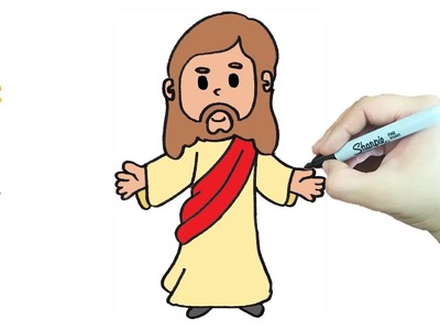Como dibujar a JESUS | Dibujos faciles