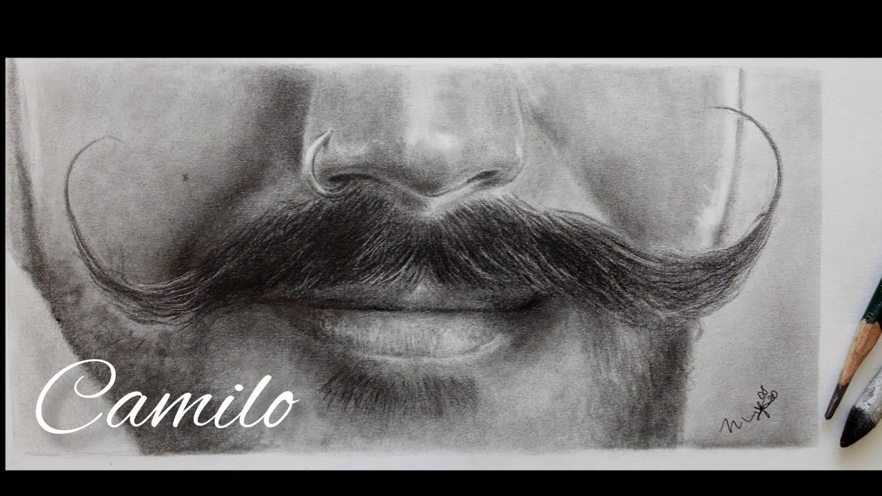 Cómo dibujar el bigote de Camilo ????✏️ - Dibujo a lápiz paso a paso ????