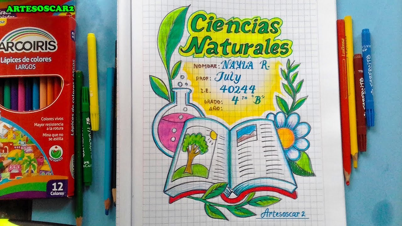 PORTADA BONITA DE CIENCIAS NATURALES FÁCIL - covers for notebooks