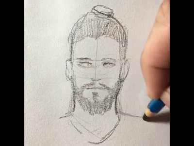 Cómo dibujar un hombre con barba ????