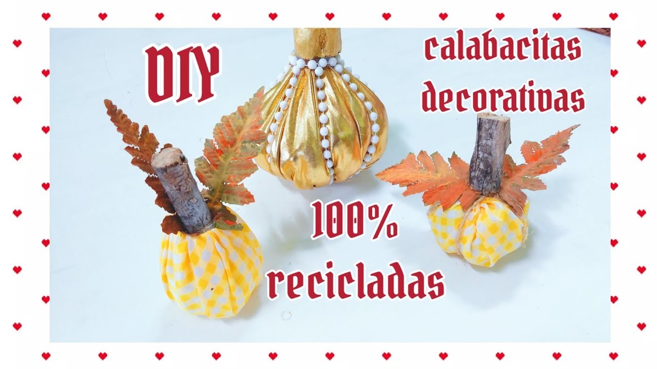 DIY de calabazas???? decorativas para el otoño,????????????????????100% recicladas♻️mira que fácil es hacerla