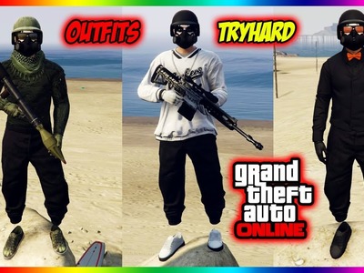 OUTFITS TRYHARD MASCULINO CON JOGGERS Y TOBILLOS INVISIBLES GTA V ONLINE PS4, XBOX ONE Y PC