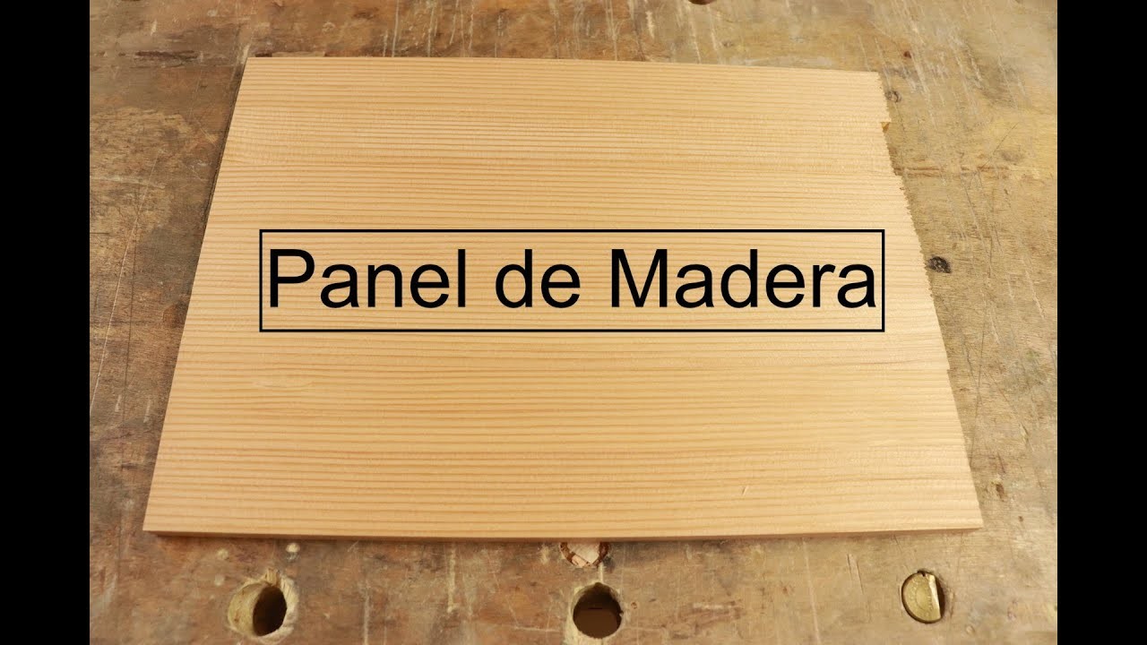 Como hacer un panel de madera delgada